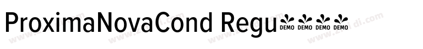 ProximaNovaCond Regu字体转换